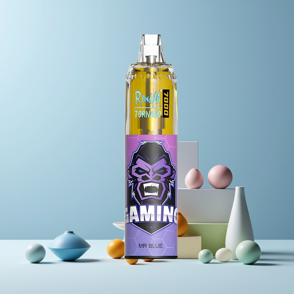RandM Fumot Tornado 7000 Puffs France grossiste - 14 ML E-liquide, Batterie 850 MAH, Bobine Mesh, Dr. Bleu