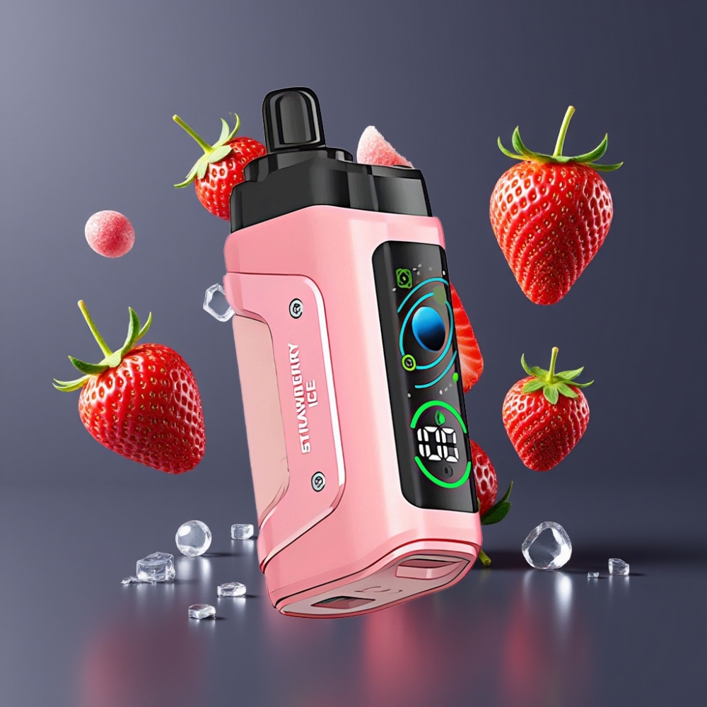 Razz Bar 45000 Puffs France Grossiste - E-liquide 20 mg/ml, Bobine Mesh 1.0 Ohm, Glace à la Fraise