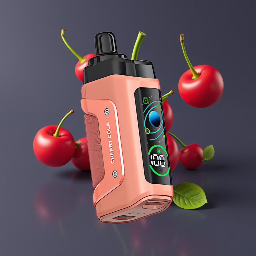 Razz Bar 45000 Puffs France Grossiste - E-liquide Cerise Cola avec Bobine Mesh 1.0 Ohm et Airflow Réglable