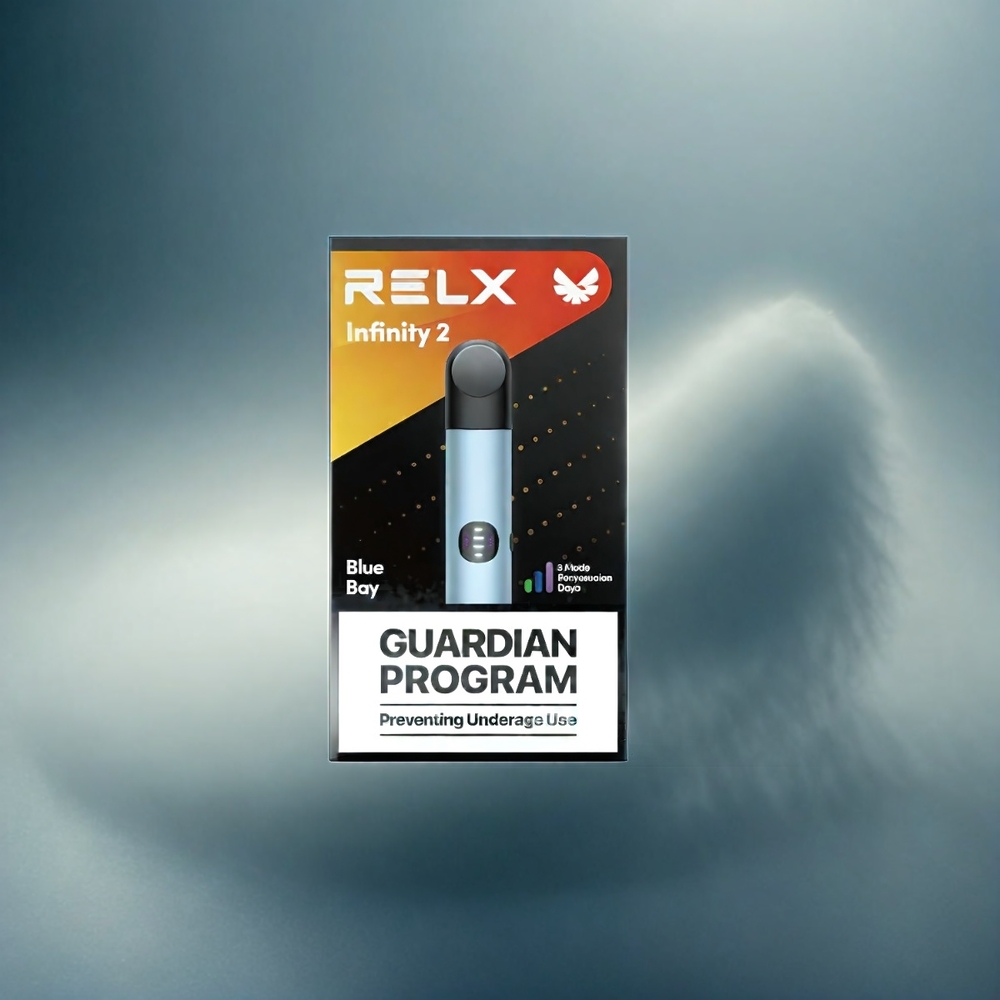 Relx Infinity 2 France Grossiste Dispositif de Vape Bleu Avec 3 Modes et finition Métallique