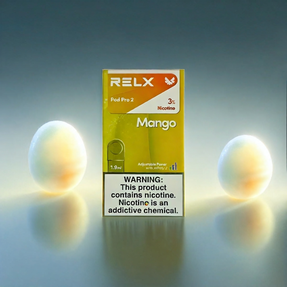 RELX POD PRO 2 FRANCE GROSSISTE - MANGUE Glacée, 5%, 600 bouffées, 1,9 ml, 3 modes