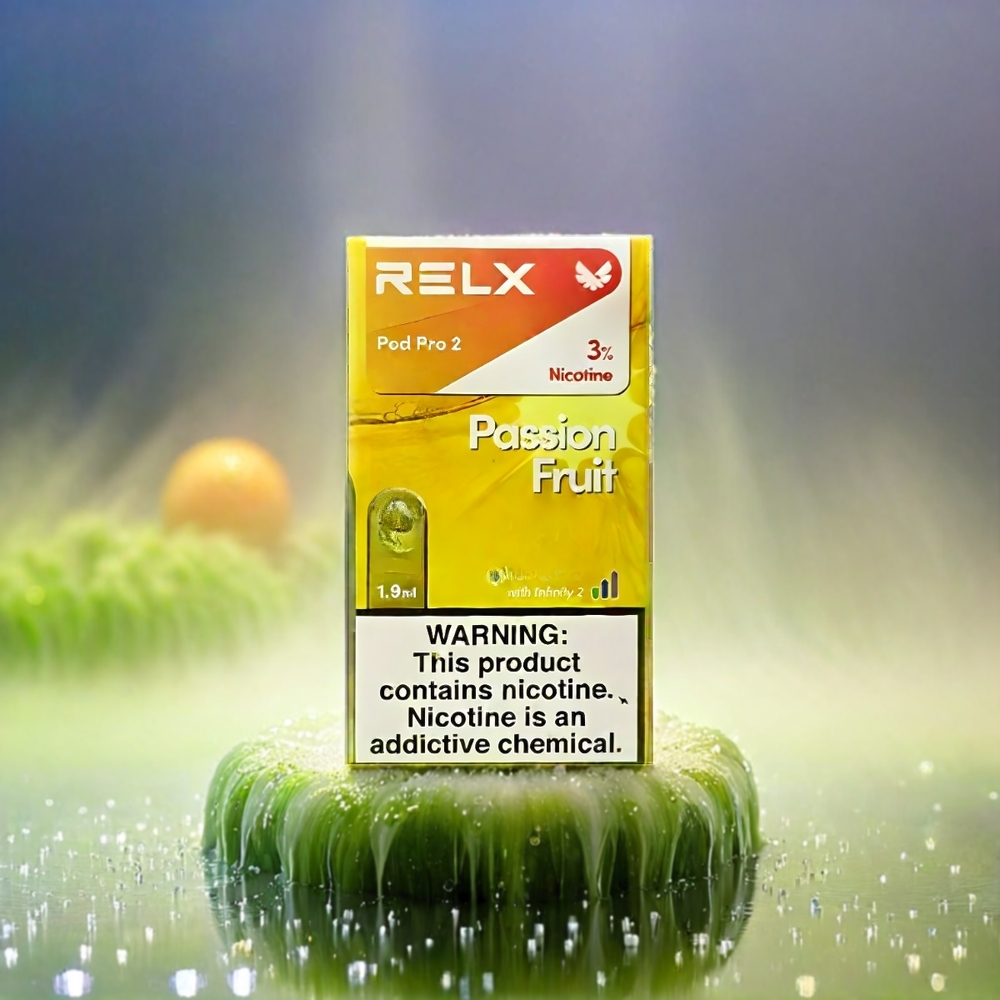 Relx Pod Pro 2 France Grosiste - 5% de nicotine, 600 bouffées, mode boost 8w, passion (fruit de la passion)