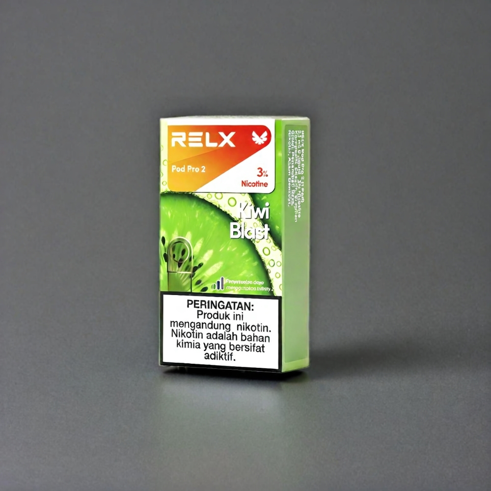 Relx Pod Pro 2 France Grosiste - Kiwi Blast, 5%, 1,9 ml, 3 modes