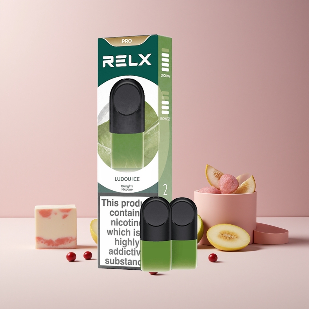 RELX Pod Pro France Grossiste – Goût Exceptionnel & Expérience Ultra Douce – 1,8% Nicotine – 1,9 ml – Vapeur Riche & Ludou Glace