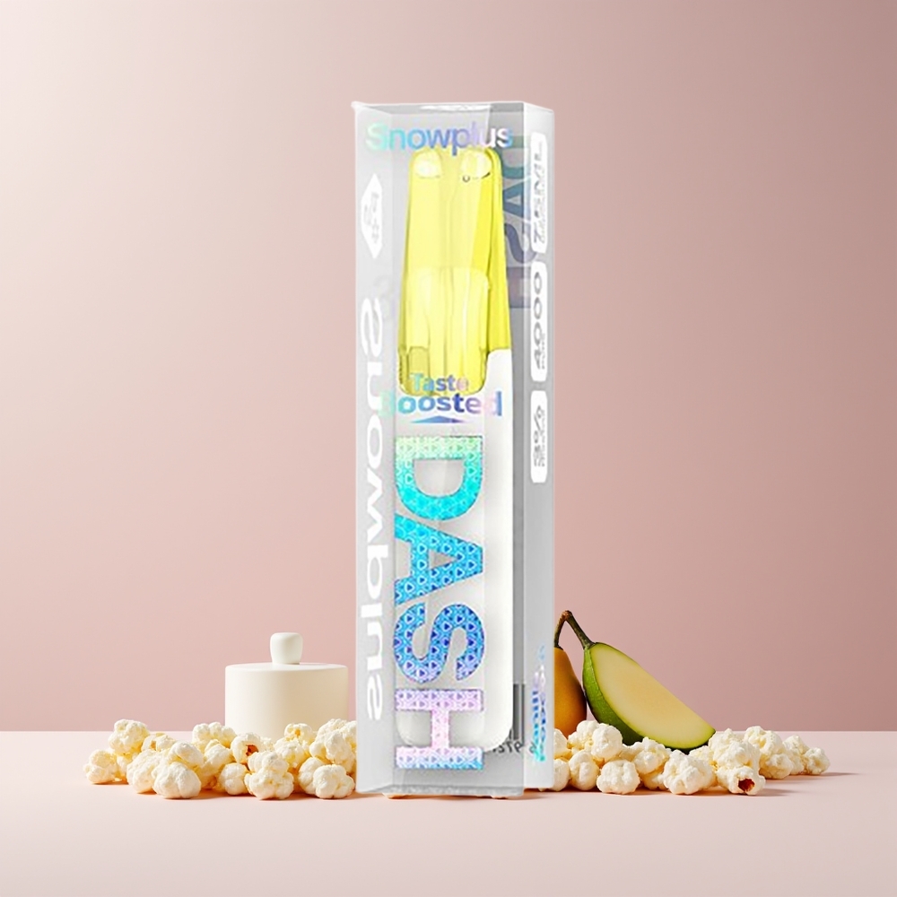 Snowplus Dash 4000 Puffs Disposable Device - Céramique, 530 mAh, 7.5 ml, France Grossiste - Vanille Maïs Soufflé