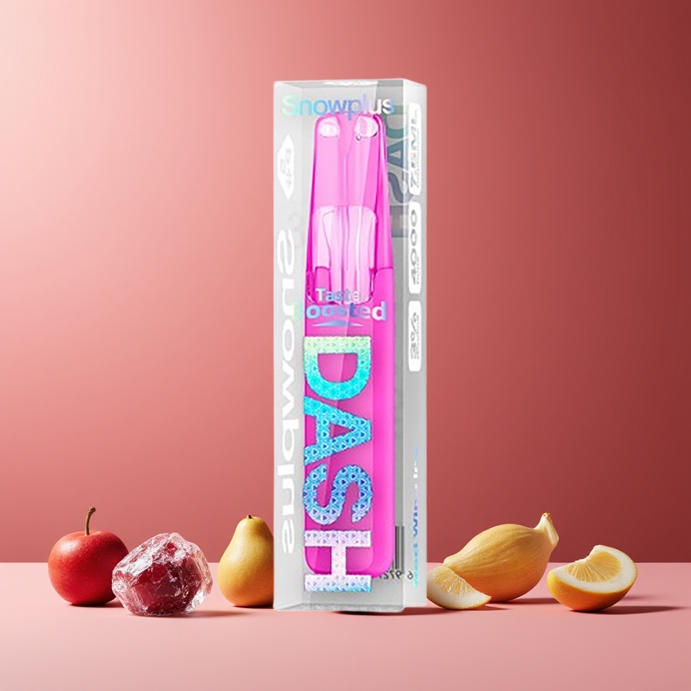 Snowplus Dash 4000 Puffs Disposable Device France Grossiste - Céramique, 530 mAh, 7.5 ml, Vin Rouge Glacé
