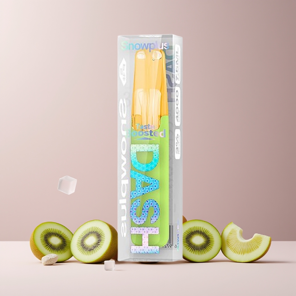 Snowplus Dash 4000 Puffs Disposable Device France grossiste - Céramique, 530 mAh, 7.5 ml, Kiwi Glacé