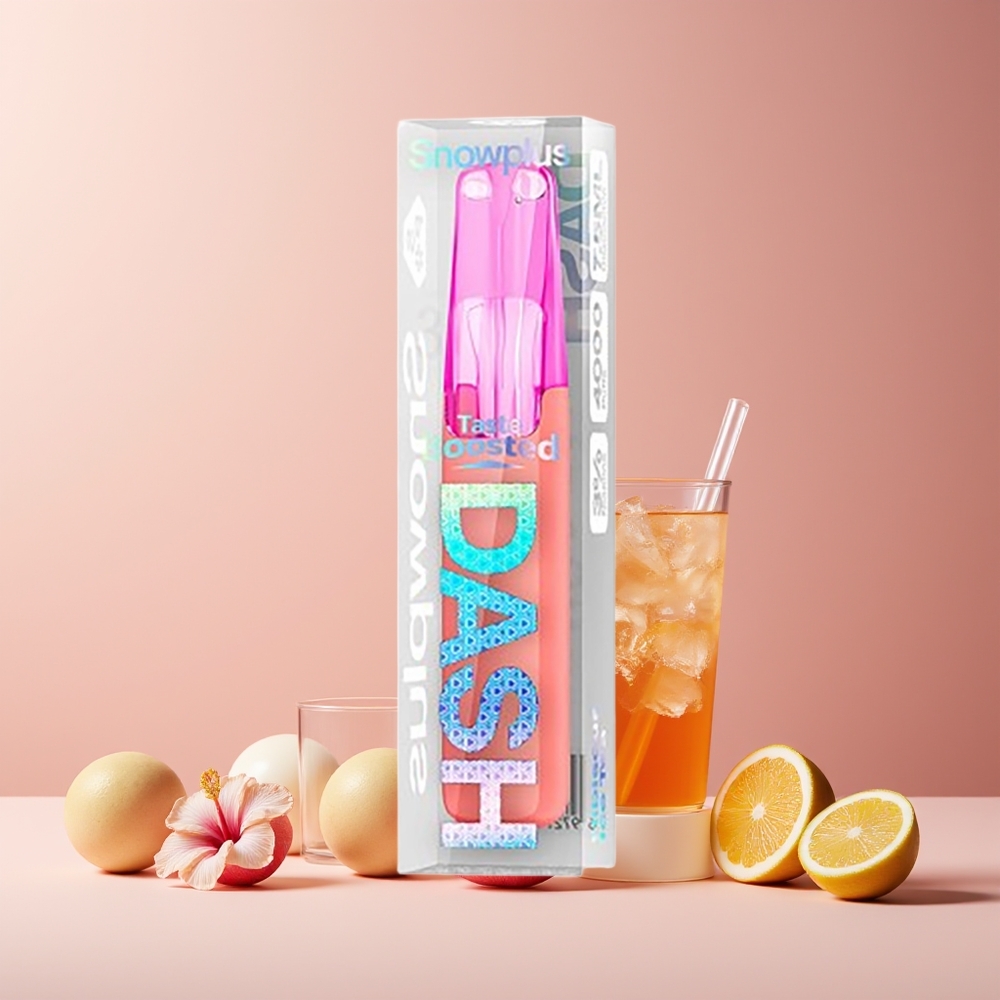 Snowplus Dash 4000 Puffs Disposable Device France grossiste - Céramique 530 mAh 7,5 ml (Thé Glacé à l'Hibiscus)