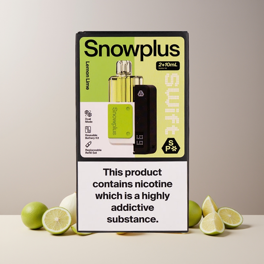 Snowplus Swift 5000 Puffs Kit Prérempli France Grossiste - Double Mesh, 1000 mAh, 2+10 ml, Citron Vert