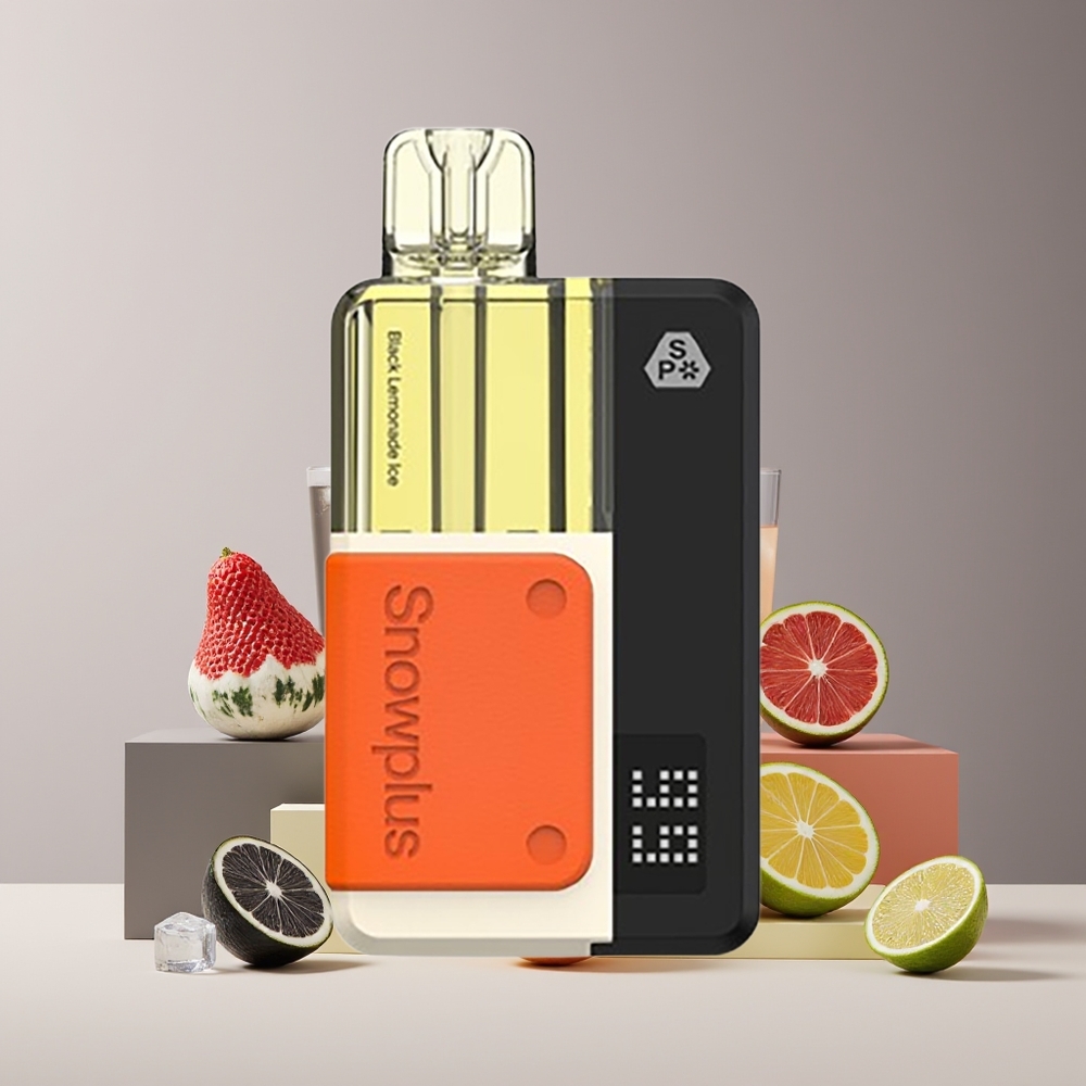 Snowplus Swift 5000 Puffs Kit Prérempli France Grossiste - Double Mesh, 1000 mAh, 2+10 ml, Citronade Noire Glacée