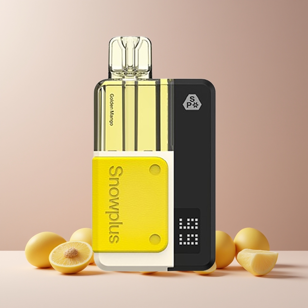 Snowplus Swift 5000 Puffs Kit Prérempli France Grossiste - Double Mesh, 1000 mAh, Mangue Dorée