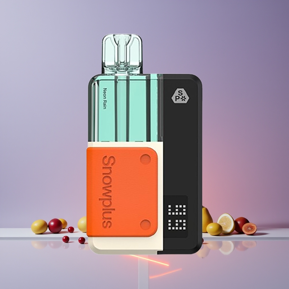 Snowplus Swift 5000 Puffs Kit Prérempli France Grossiste - Double Mesh, 1000 mAh, Pluie Néon (2+10 ml, 2%)