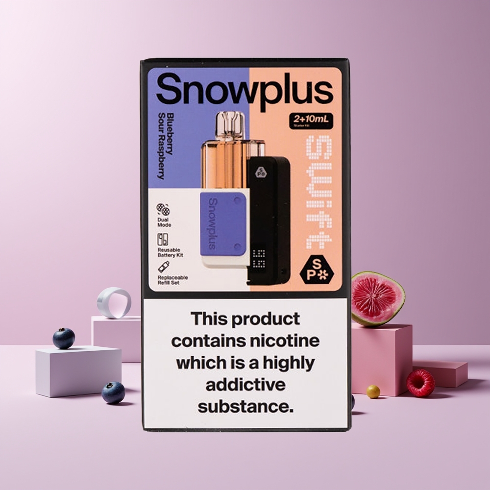 Snowplus Swift 5000 Puffs Prefilled Pod Kit - Double Mesh, 1000 mAh, 12 ml, 2% Nicotine, Myrtille Framboise Acidulée - France Grossiste