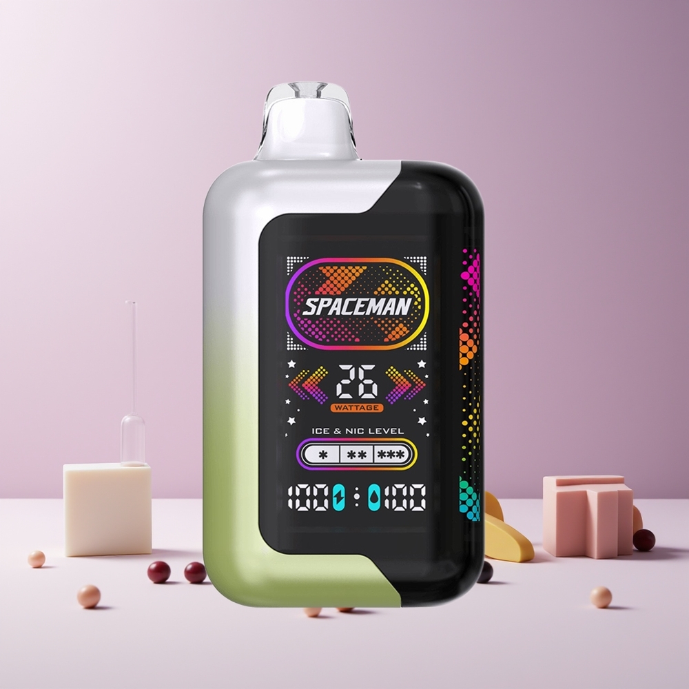 SPACEMAN SP40000 Vape Jetable France Grossiste - 1000mAh 20ml Raisin Blanc Glacé