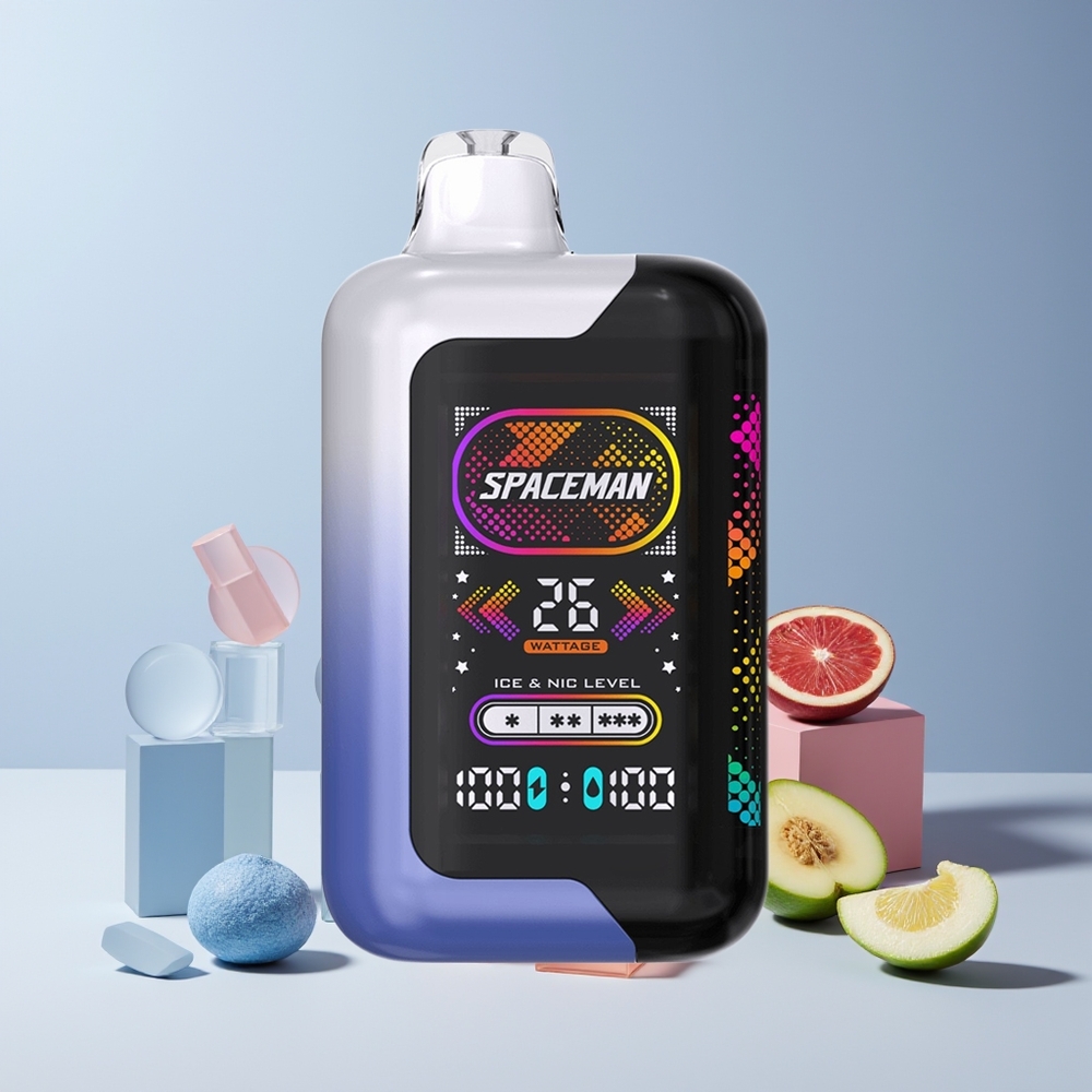 SPACEMAN SP40000 Vape Jetable France Grossiste - Batterie 1000mAh, 20ml, 50mg/ml, Bleu Framboise Glacée