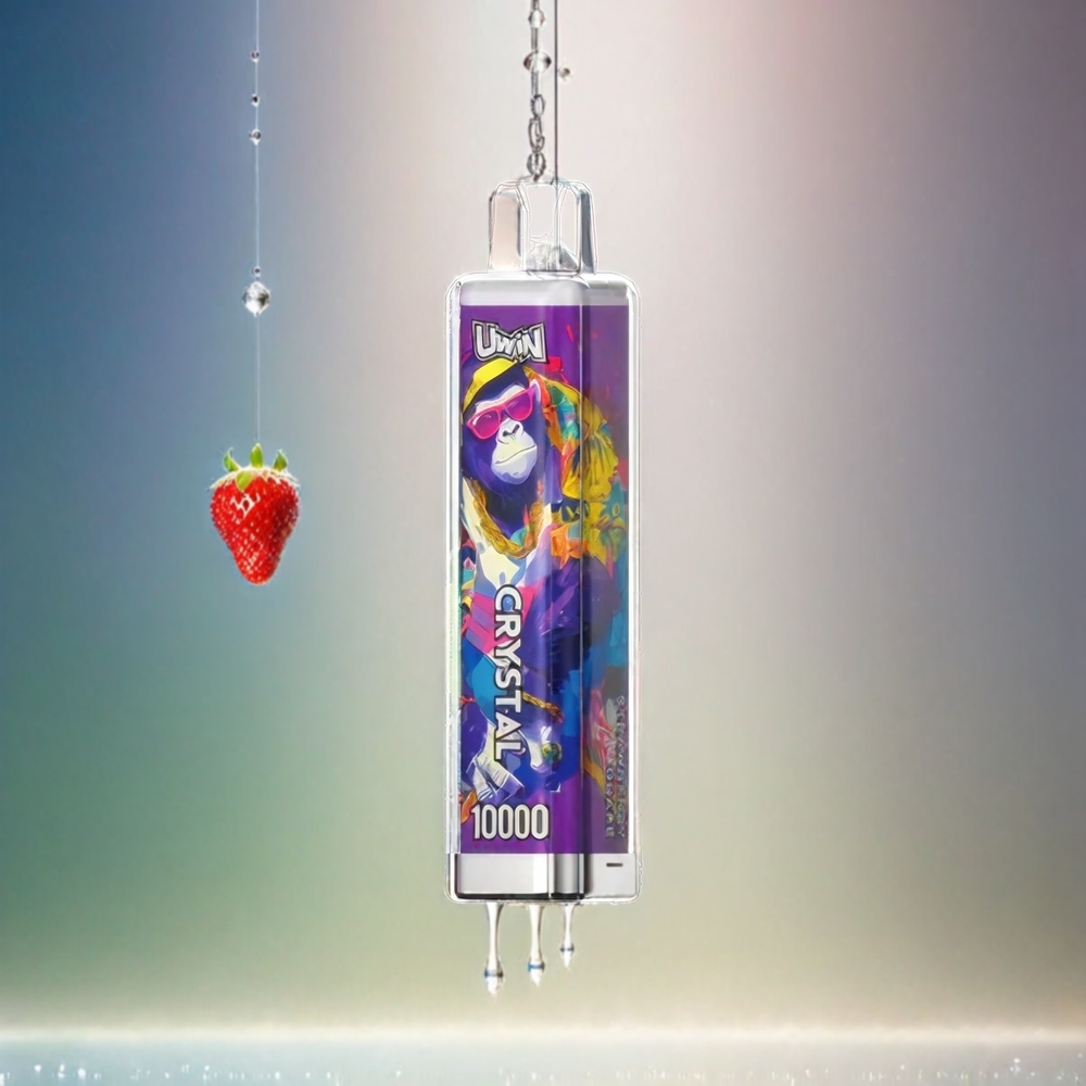 Uwin Crystal 10000 Puffs France Grosiste Avec Fulse Raisin, 18 ml, Type-C, 0,8 ohm