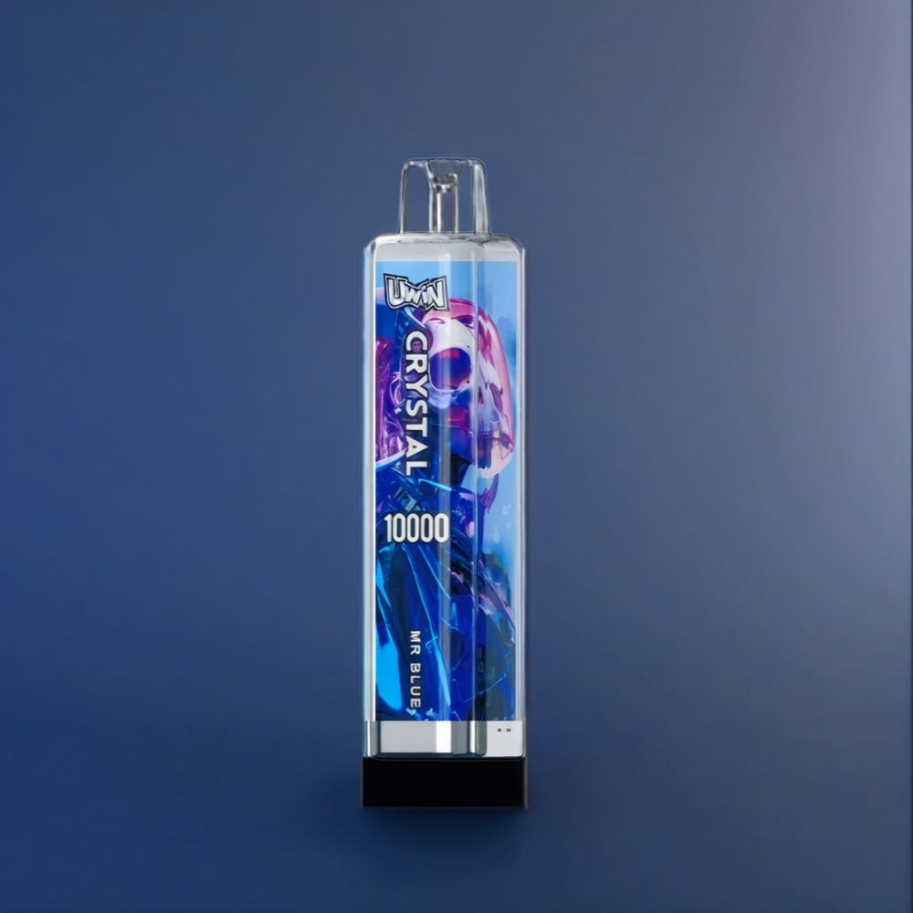 Uwin Crystal 10000 Puffs France Grosiste Avec Lumières RGB et M. Bleu