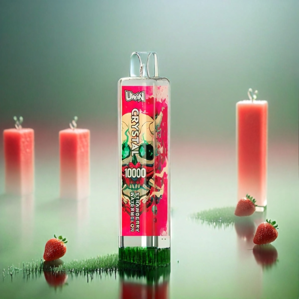 Uwin Crystal 10000 Puffs France Grosiste Avec Lumières RGB et Parfum Fense Pastèque