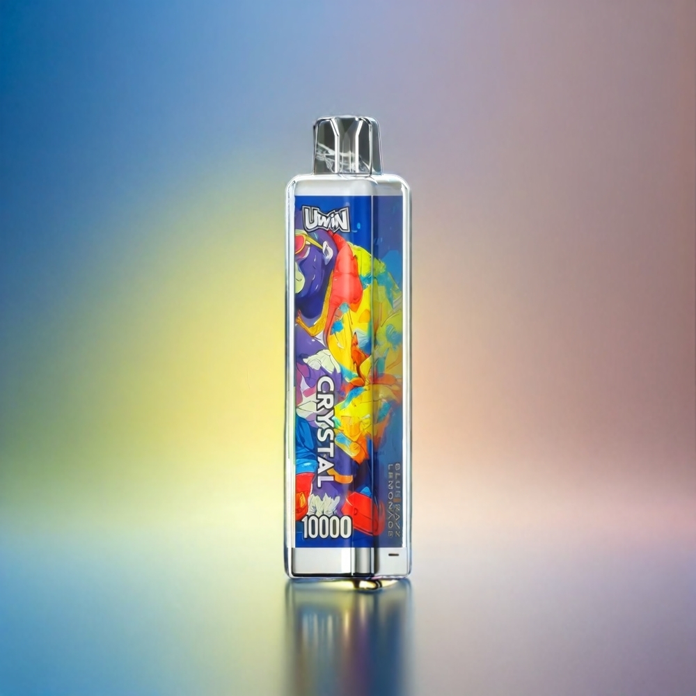Uwin Crystal 10000 Puffs France Grosiste Avec Lumières RGB et Saveur Bleu Framboise Citron