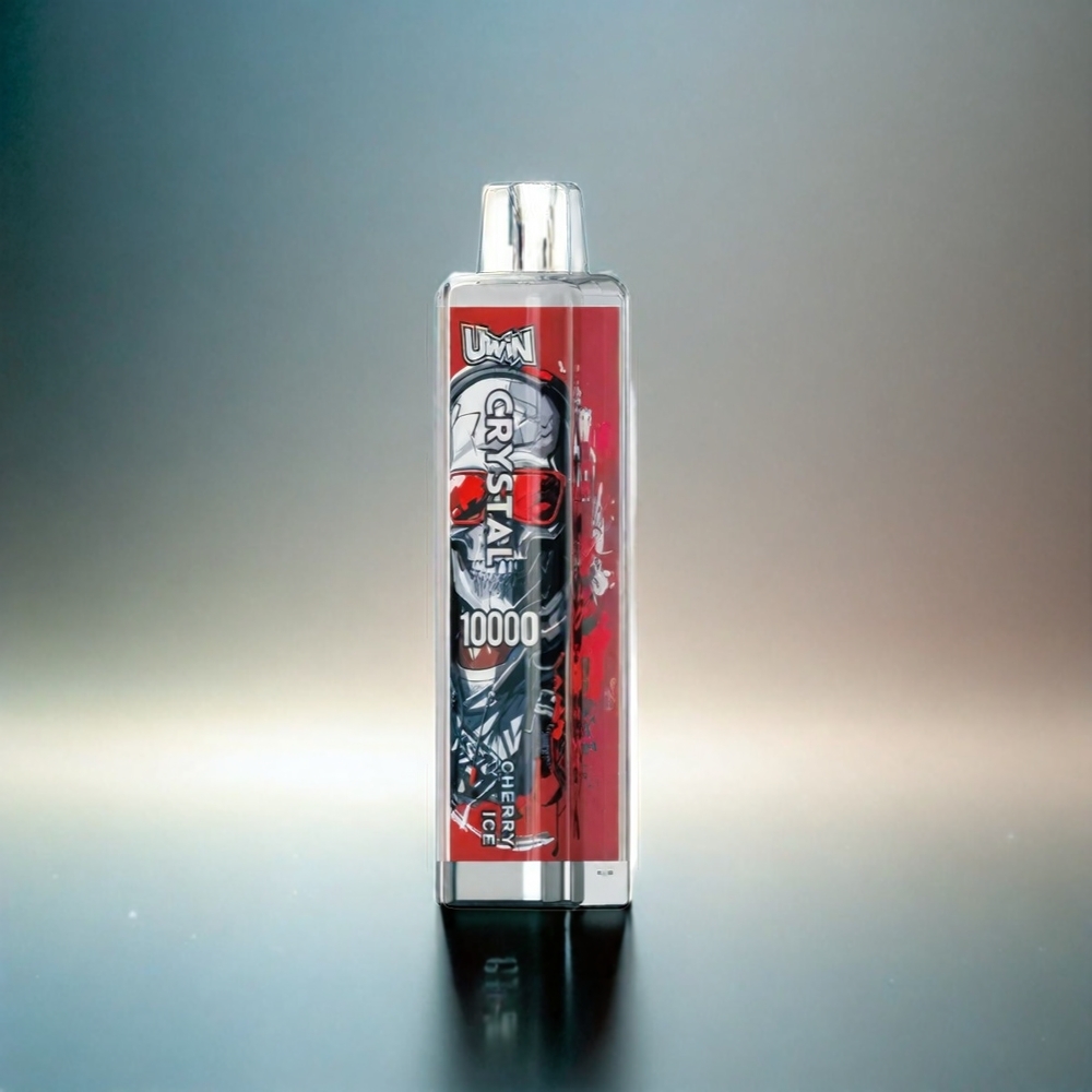 Uwin Crystal 10000 Puffs France Grosiste - Cerise Glacée, 18 ml, 0,8 ohm, charge de type C
