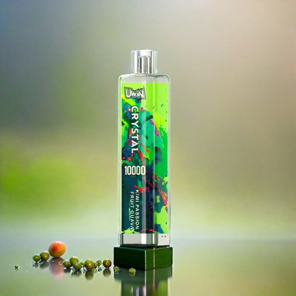 Uwin Crystal 10000 Puffs France Grosiste Kiwi Fruit de la Passion Goyave