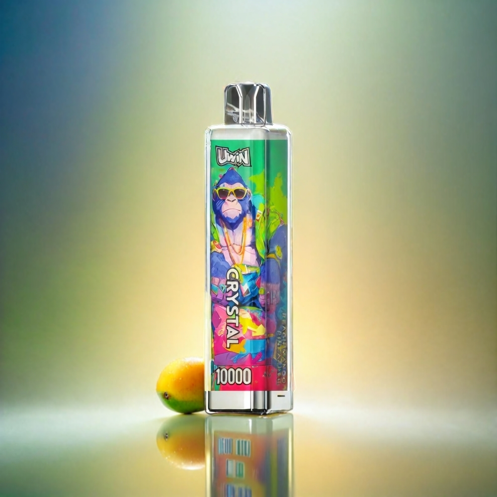 Uwin Crystal 10000 Puffs Peach mangue ananas - France Grosiste - 18 ml, 650mAh, Type-C