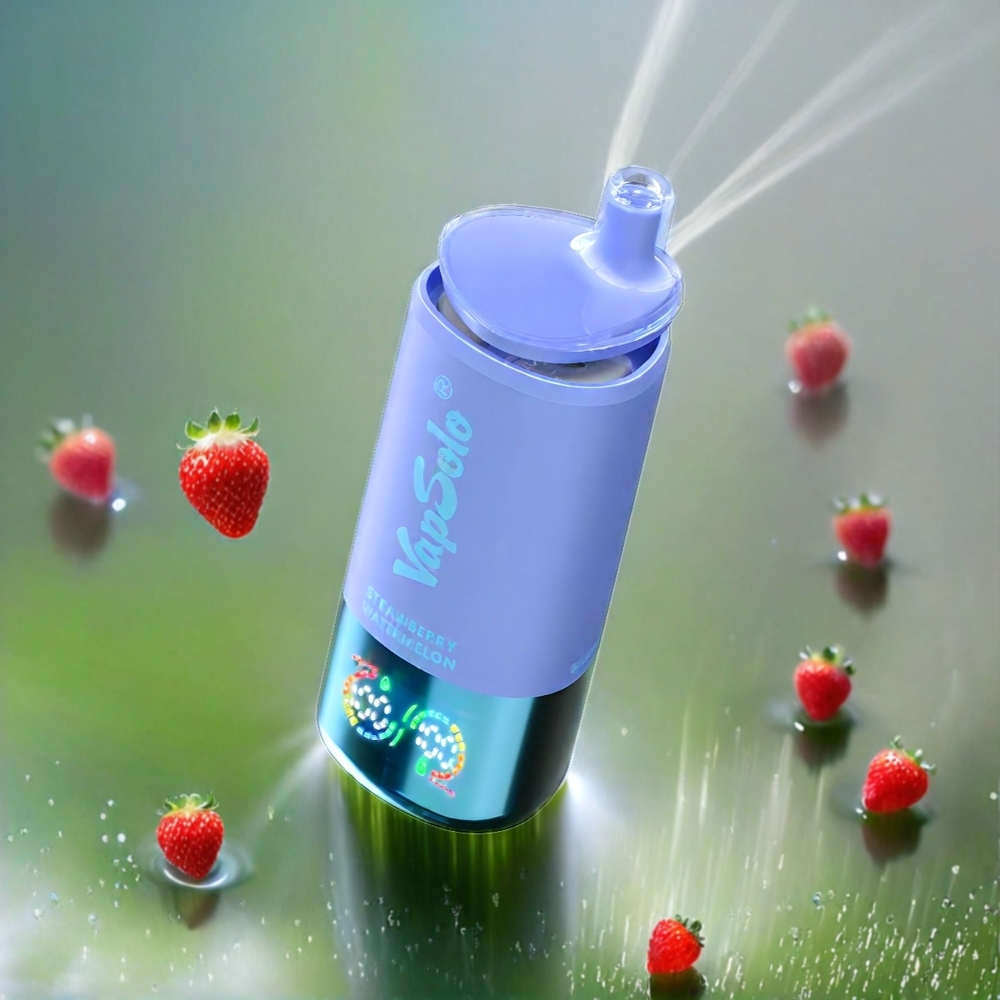 Vapsolo Tripe 30000 Puffs France Grosiste - Fense Pastèque & Myrtille Glacée (40 ml, 20/50 mg / ml)