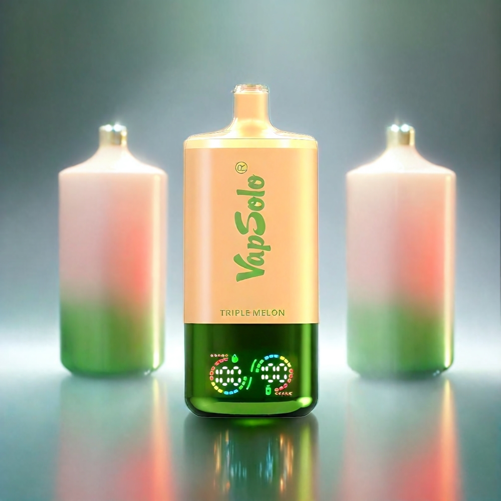 Vapsolo Tripe 30000 Puffs France Grosiste Triple Melon (Triple Melon), 40 ml, 3 Réservoirs, Type-C
