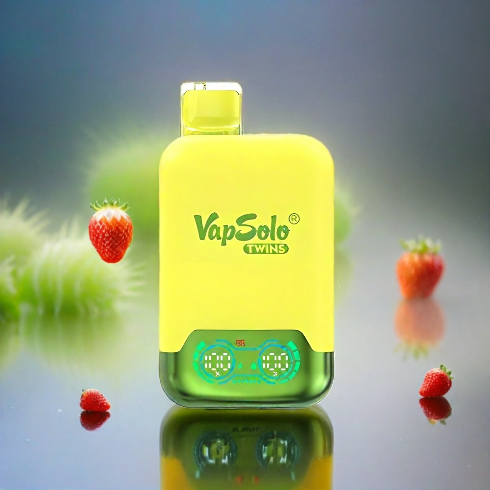 Vapsolo Twins 20000 Puffs France Grosiste - ANANAS NOIX DE COCO & FLAIS BANANANE 40ML 2 RÉSERVOIRS