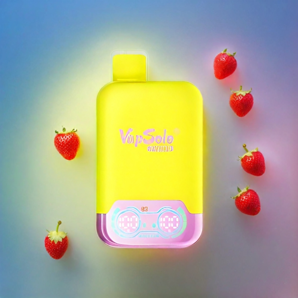 Vapsolo Twins 20000 Puffs France Grosiste - Double Réservoir (40 ml) - Type-C - Fense Banane & Cerise Pétillante (20 mg / ml, 50 mg / ml)