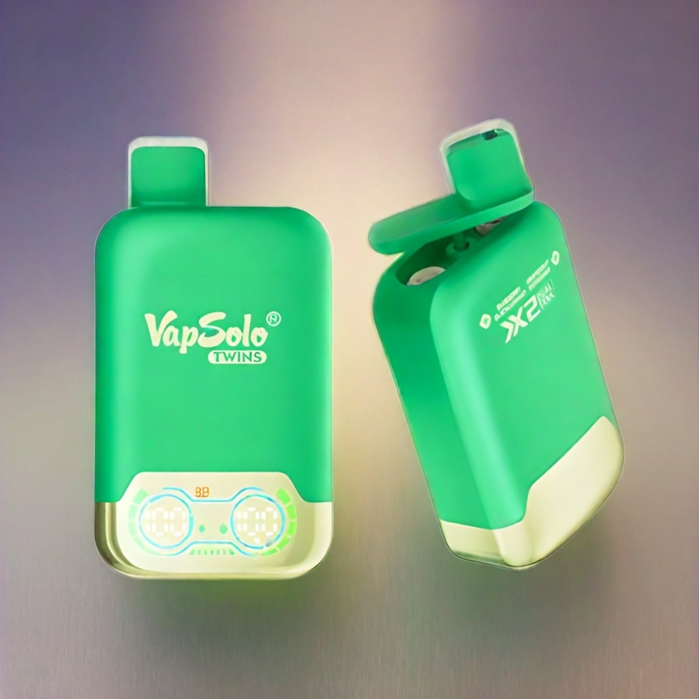 Vapsolo Twins 20000 Puffs France Grosiste - Myrtille Cassis & Pamplemousse Rafraîchissant (40 ml, Type-C)