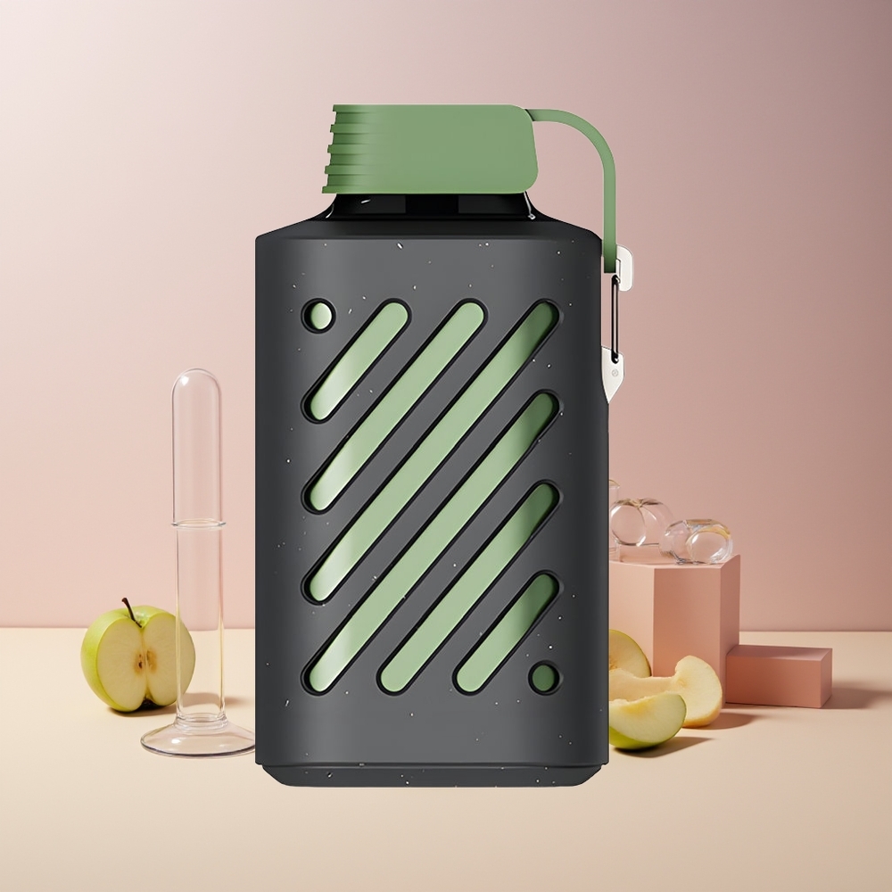 VOZOL GEAR 10000 France Grossiste - 10000 Puffs, 30 Saveurs, Pomme Vert Acidulée Glace, 20 ml E-liquide, 500mAh