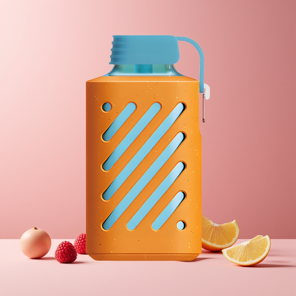 VOZOL GEAR 10000 France grossiste - 10000 Puffs, 30 saveurs, 20 ml E-liquide, Capacité de batterie 500mAh, Framboise Mandarine