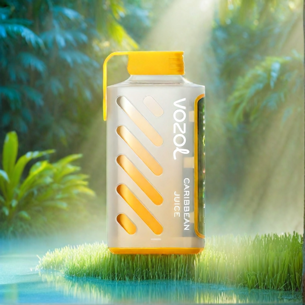Vozol Gear Power 20000 Puffs France Grosiste Avec S.I.L.C. Tech, Dual Mesh Coil et Ecran Pleine Affichage, jus caribée