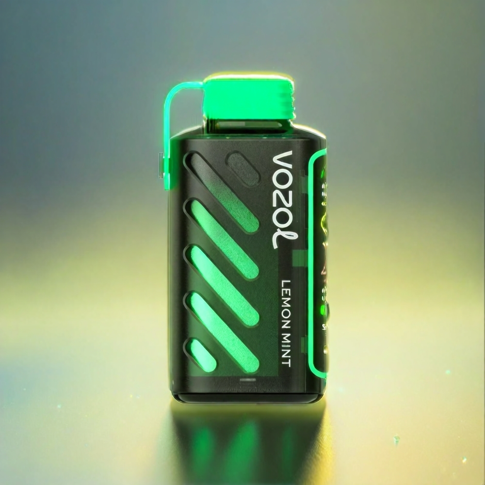 Vozol Gear Power 20000 Puffs France Grosiste Avec Technologie S.I.L.C. Tech, Dual Mesh Coil et Saveur Citron Menthe