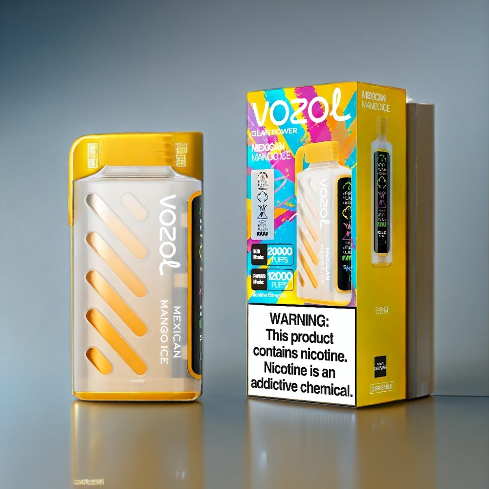 Vozol Gear Power 20000 Puffs France Grosiste Avec Technologie S.I.L.C. Tech, Écran Pleine Grandeur et Glace MANGE MEXIQUE