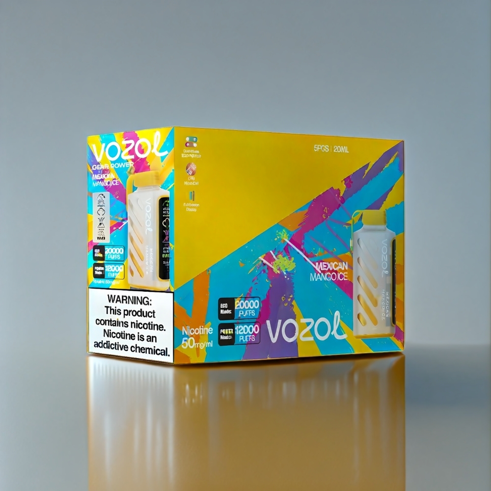 Vozol Gear Power 20000 Puffs France Grosiste Avec Technologie S.I.L.C. Tech, Écran Pleine Grandeur et Glace MANGE MEXIQUE