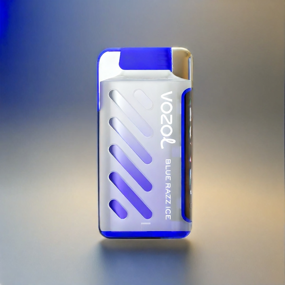 Vozol Gear Power 20000 Puffs France Grosiste Avec Technologie S.I.L.C. Tech et double bobine en maillage, Saveur Blue Razz Ice (Framboise Bleue Glacée)