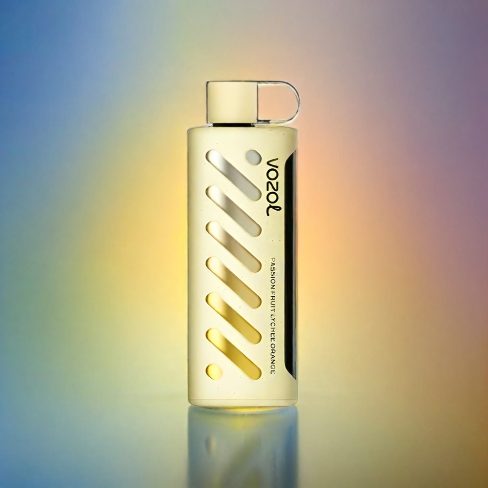 Vozol Gear Shisha 25000 Puffs France Grosiste - 30 Saveurs Délicieus, Double Mesh Double Modes, 1000mAh, Passion Fruit Lychee Orange