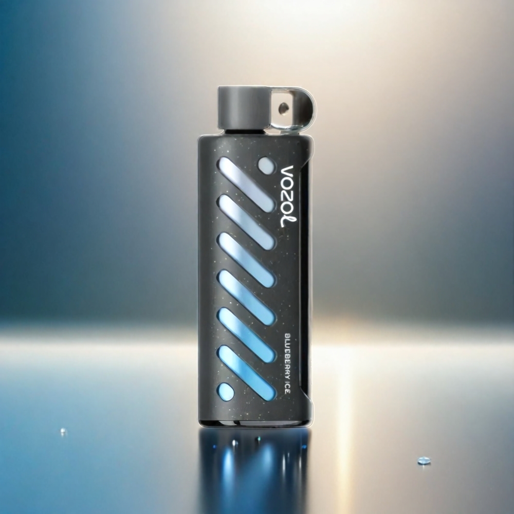 Vozol Gear Shisha 25000 Puffs France Grosiste - 30 Saveurs Délicieus, Double Mesh Modes, 1000mAh, Glâce Myrtille (Blueberry Ice)
