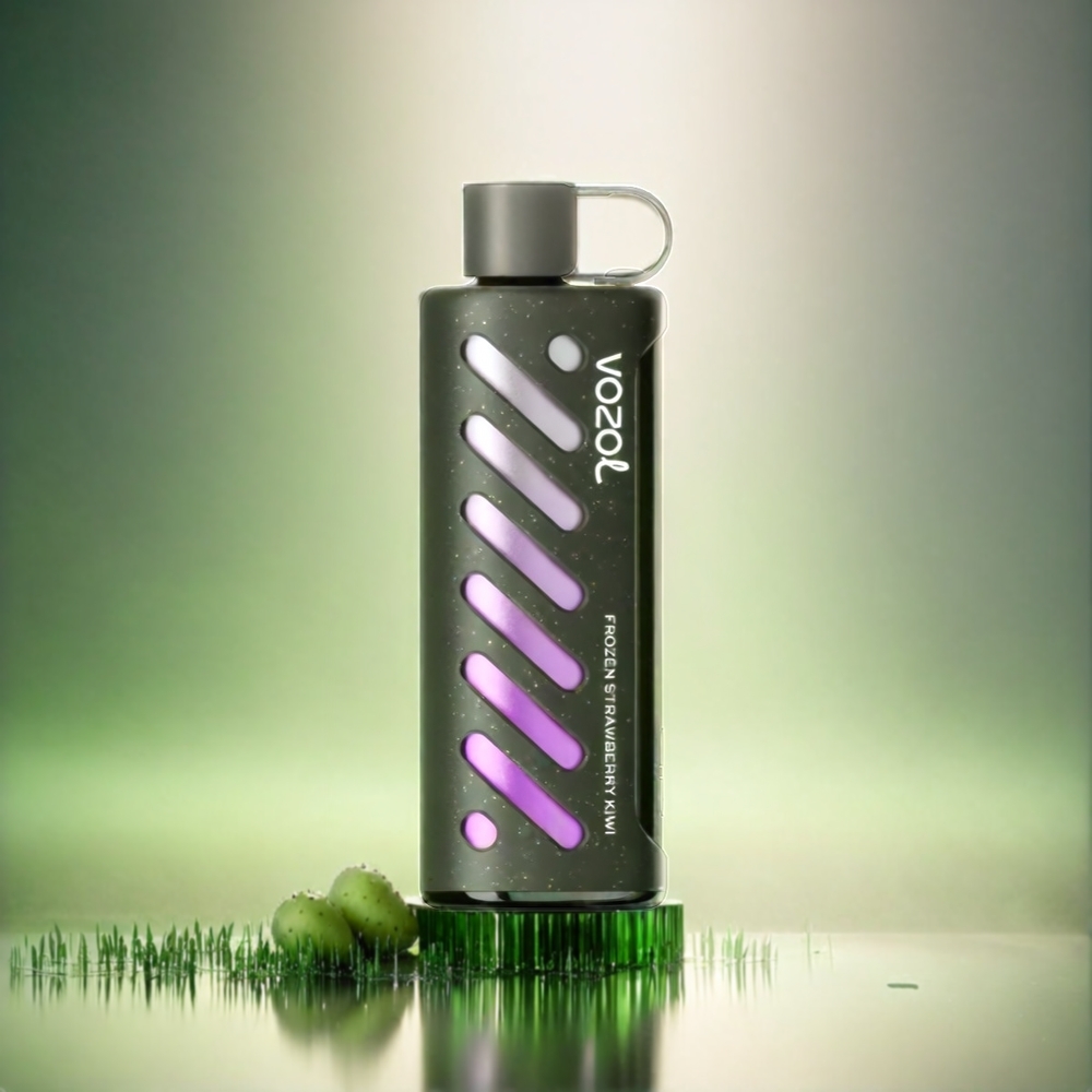 Vozol Gear Shisha 25000 Puffs France Grosiste - 30 sauvegardes Délicieus, Technologie S.I.L.C, Double Mesh Double Modes, 1000mAh, 3mg / ml / 5mg / ml, Fulse Kiwi Surgelée