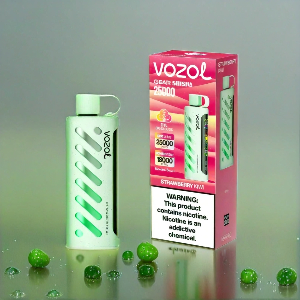 Vozol Gear Shisha 25000 Puffs France Grosiste - Saveurs Fense Kiwi (30 sauvegardes), double mail