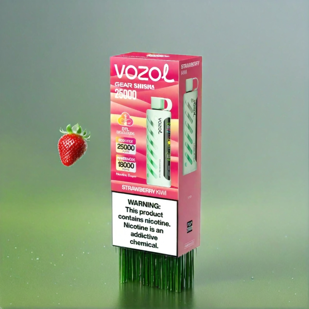 Vozol Gear Shisha 25000 Puffs France Grosiste - Saveurs Fense Kiwi (30 sauvegardes), double mail