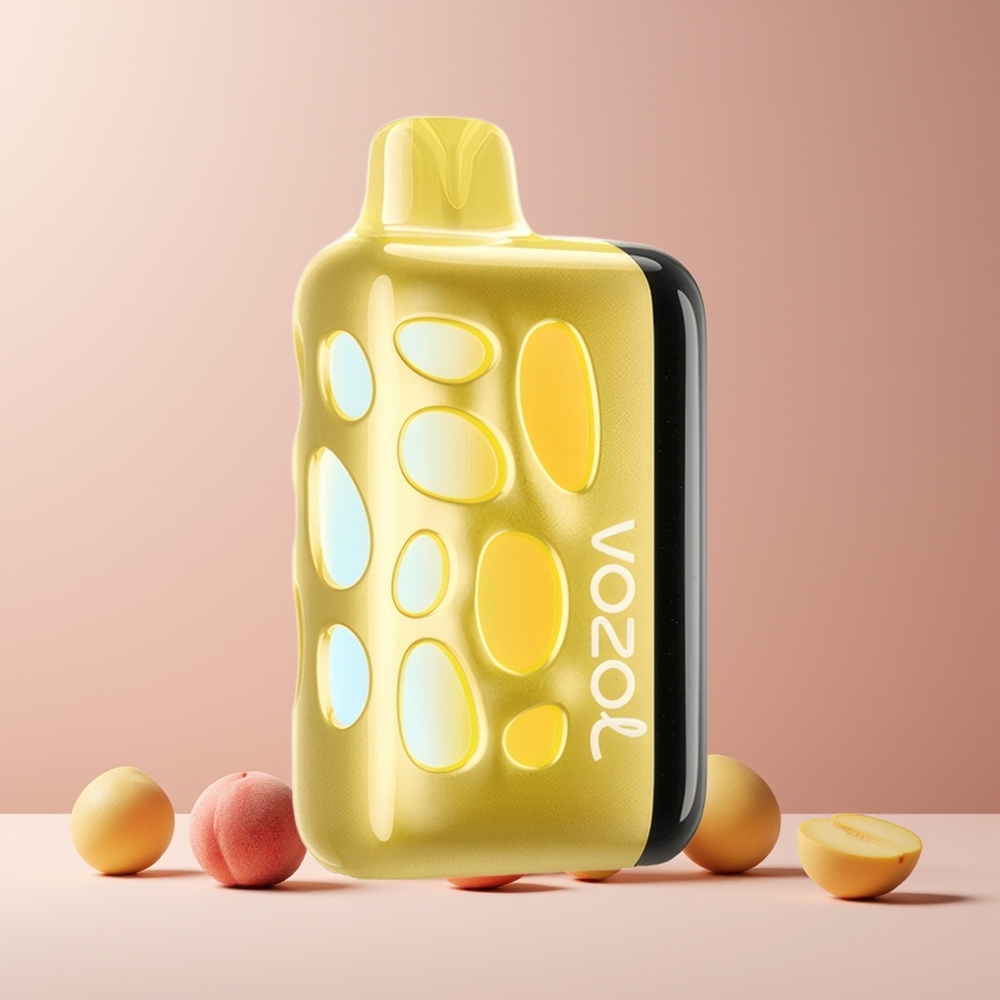 VOZOL RAVE 40000 Disposable Vape France Grossiste - Design Lumineux 270° - Mode Fête Synchronisé - Mangue Pêche