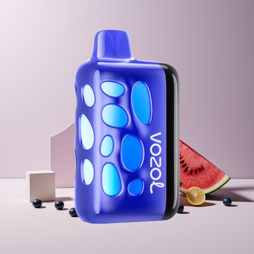 VOZOL RAVE 40000 Disposable Vape France Grossiste - Design Lumineux 270° - Mode Fête Synchronisé - Myrtille Pastèque