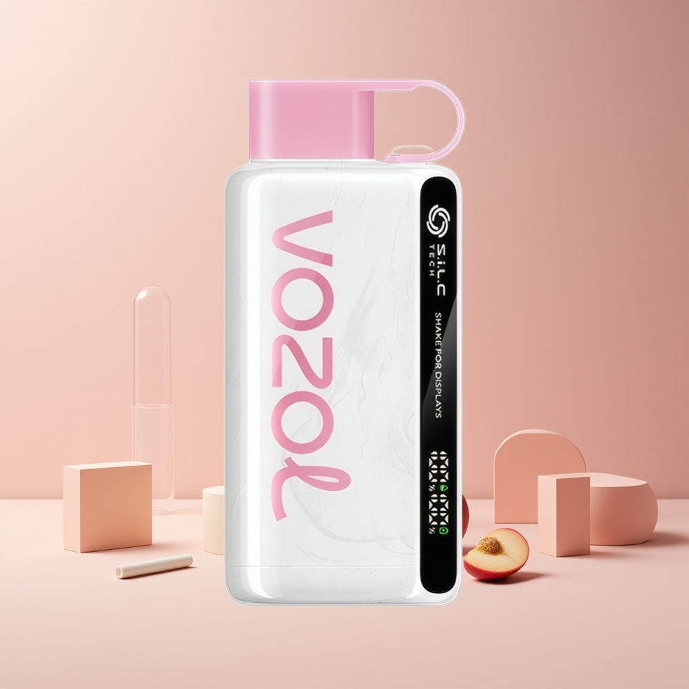 VOZOL STAR 9000/12000 France grossiste - Vape Jetable avec Affichage par Secousse, Technologie S.i.L.C, Charge 30% Plus Rapide, Pêche Glacée
