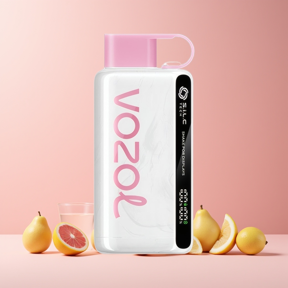 VOZOL STAR 9000/12000 Vape Jetable France Grossiste - Citronnade Rose, Recyclé, Charge Rapide 30%, S.i.L.C TECH