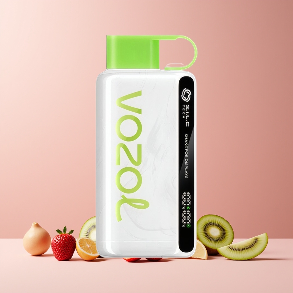 VOZOL STAR 9000/12000 Vape Jetable France Grossiste - Fraise Kiwi, Technologie S.i.L.C, Charge Rapide 30%, 650mAh