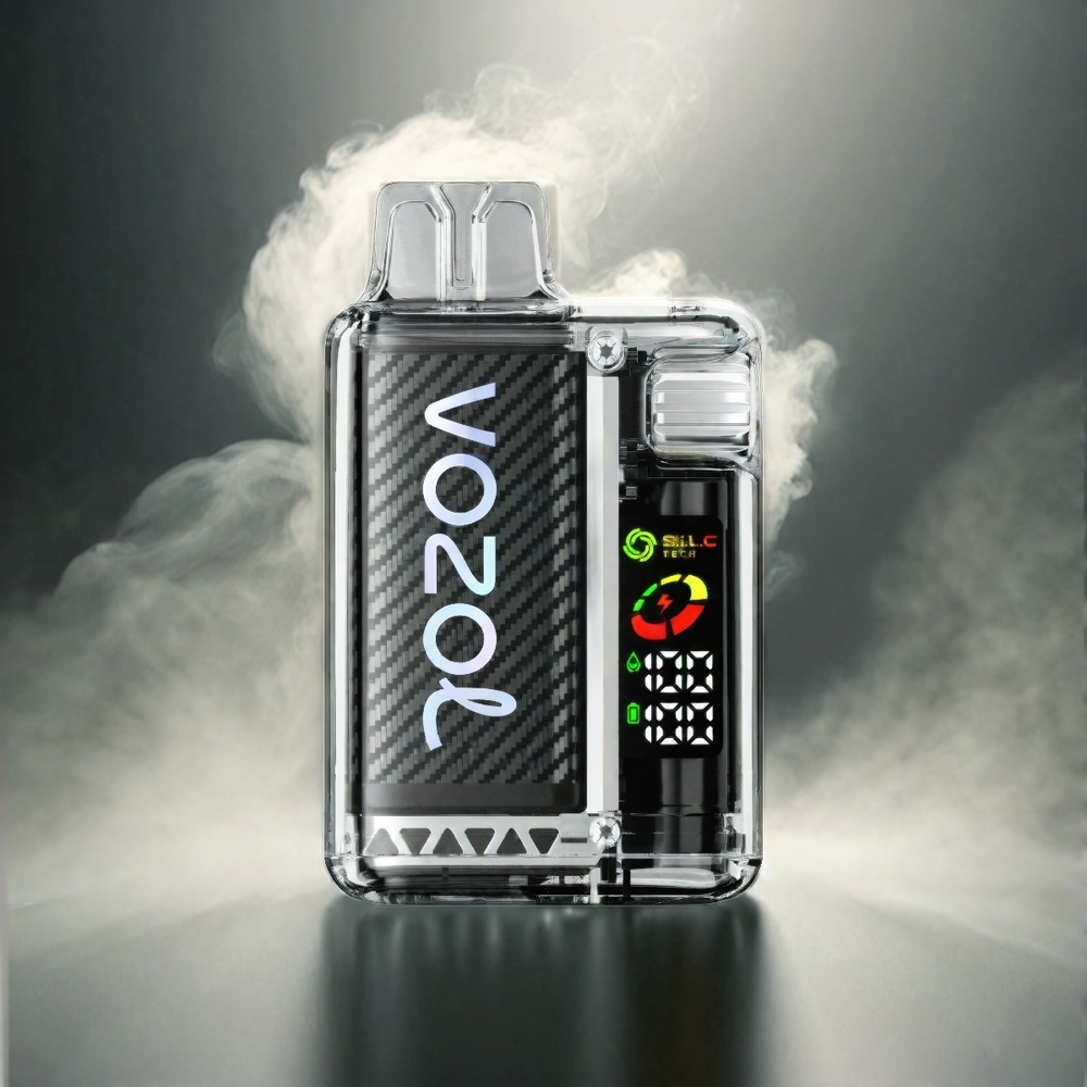 Vozol Vista 20000 Puffs France Grosiste AVEC Batterie rechargeable 650mAh et Écran Oled, kit RÉUTILISABLE RECHARAGABLE VAPOTAGE MTL, VANICREME TABAC