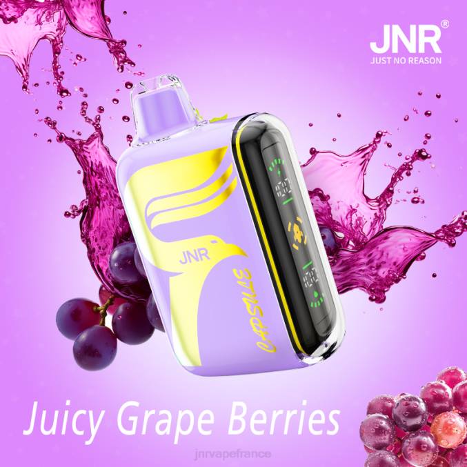 JNR Vape Review - JNR capsule baies de raisin juteuses 8BB463